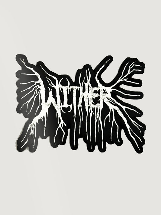 [Wither] Black Metal Logo Sticker