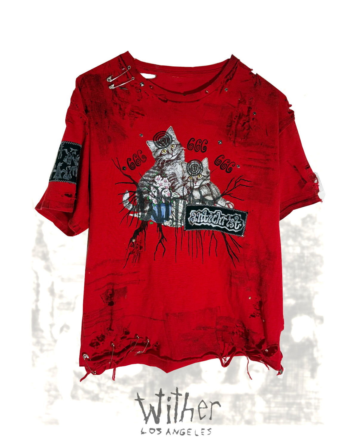 [Wither] Angel Crest Cat Tee