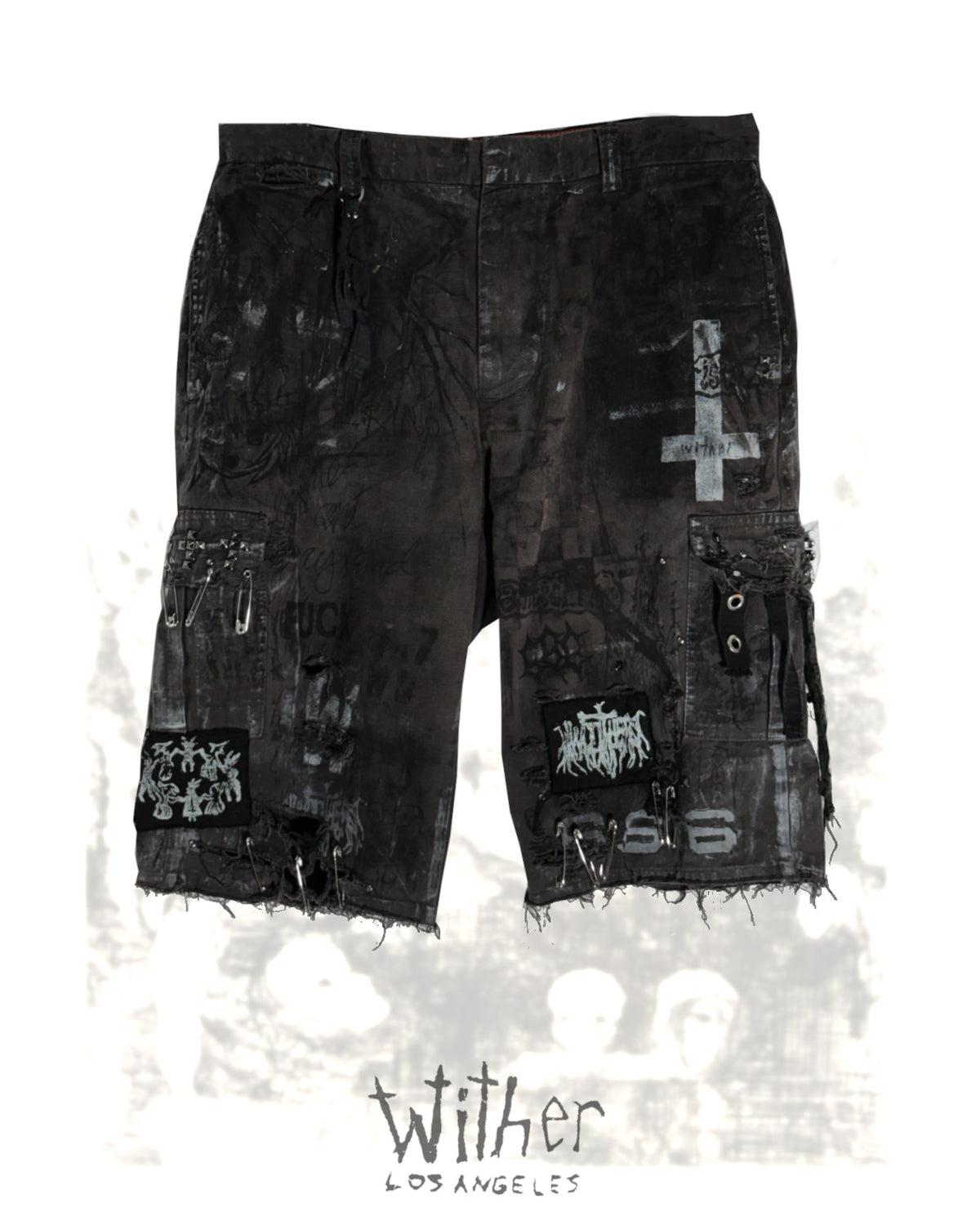 [Wither] Angel Crest Cargo Shorts (34")