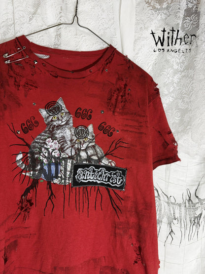 [Wither] Angel Crest Cat Tee
