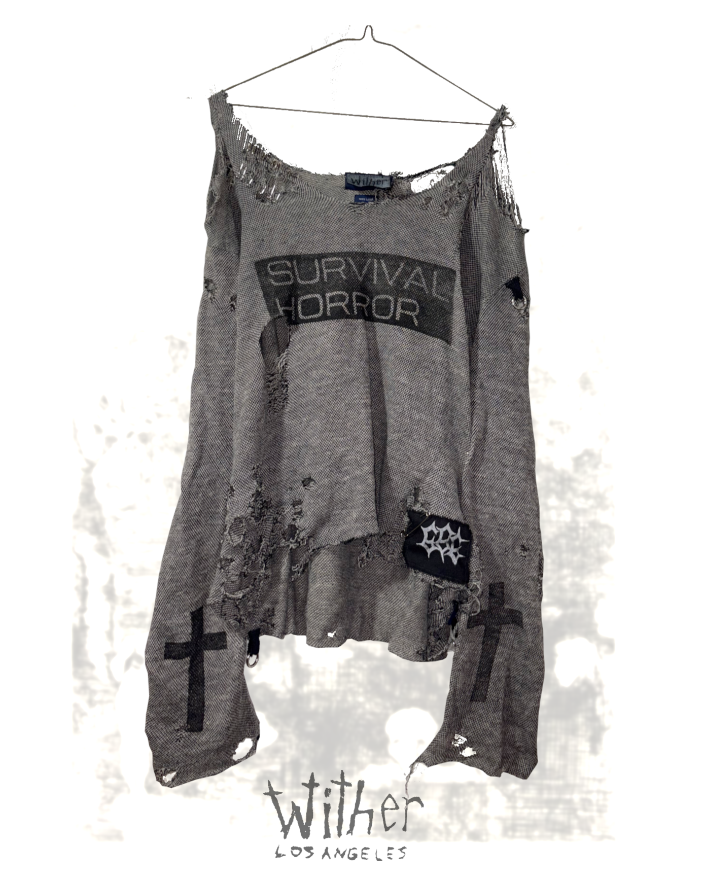 [Wither] Survival Horror Linen Sweater
